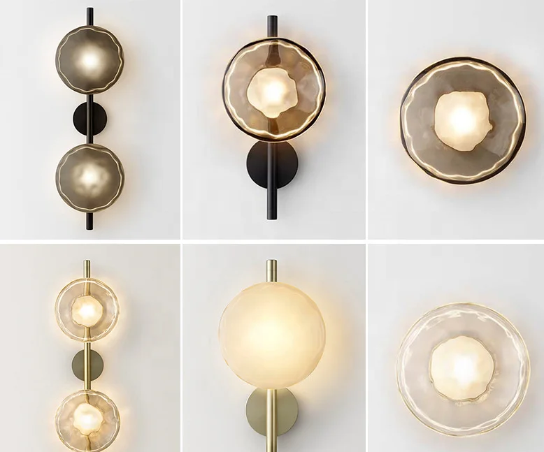 Decoration indoor background wall lamp Home Staircase Modern LED Crystal Wall Lamp lights