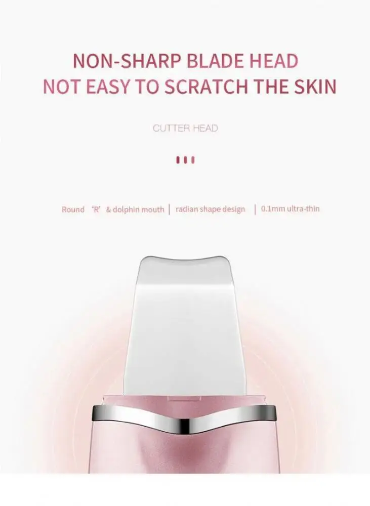 Портативный ультразвуковой скребок для удаления черных точек на носу