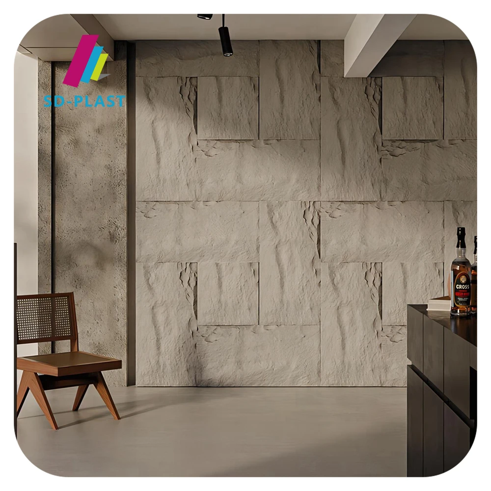 Factory direct sale 3D pu stone production line pu foam stone