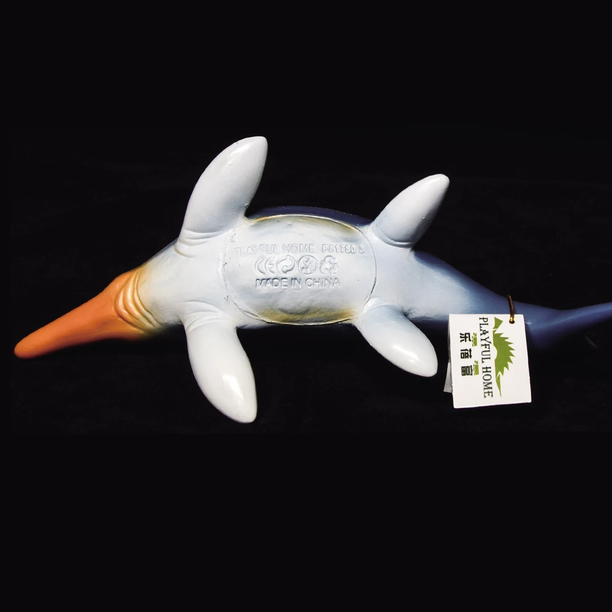 Kiya  Soft Rubber ichthyosaur miniature rubber animals inflatable animal toys set stuffed wild animales toy