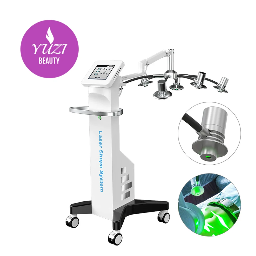 Yuzi 6D lipolaser 532 Нм лазерная липосакция macchinario 6d Lipo лазер costo фрезерный станок de салон de belleza мышц похудение коррекция фигуры Сжигание жира снижение веса