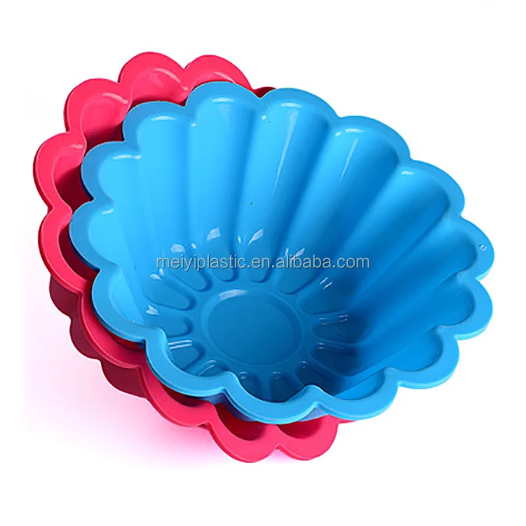 Silicone Large Cake Mold Flower Shaped Round Nonstick Baking Pan Cheesecake/Pie/Flan/Bread Baking Tray for Birthday, Anniversary