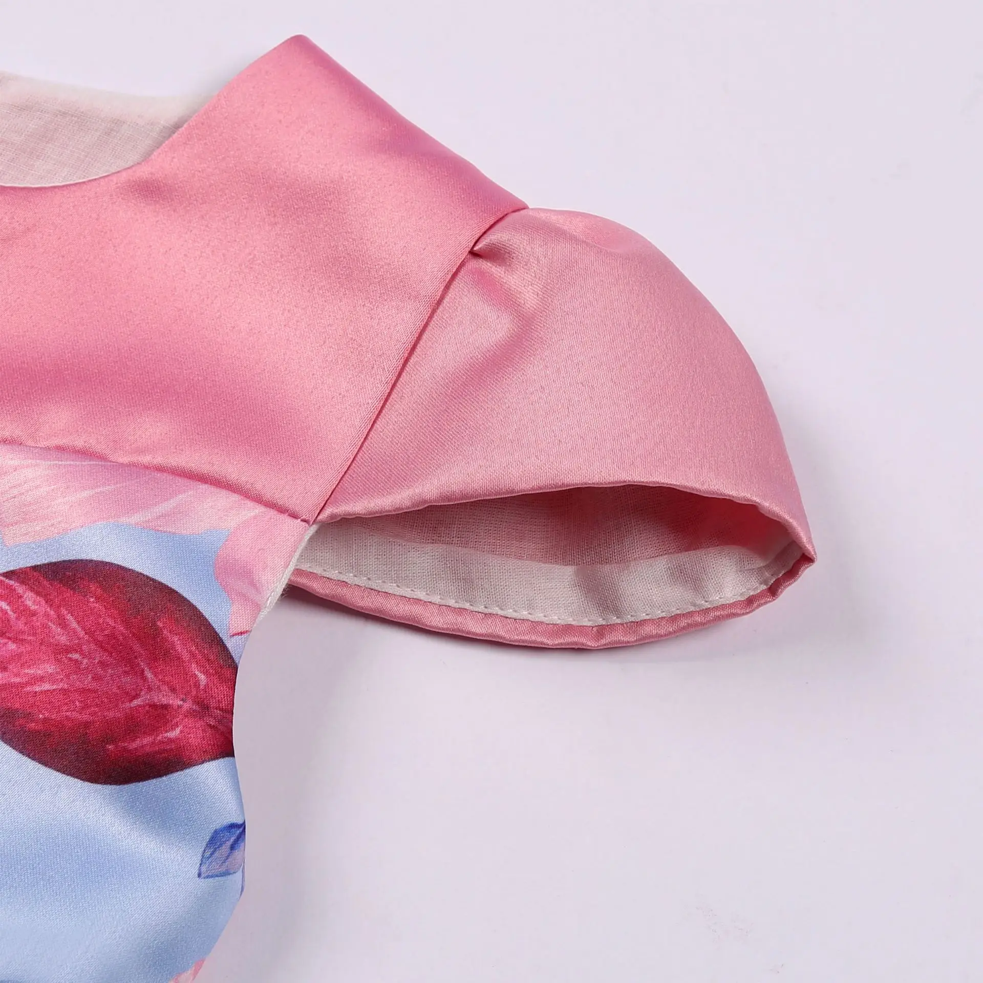 Girl Dress Kids Ocean Style Princess Party Gowns Toddler Dress With Big Bow Children Party Wedding Beads Dress 2-10 years