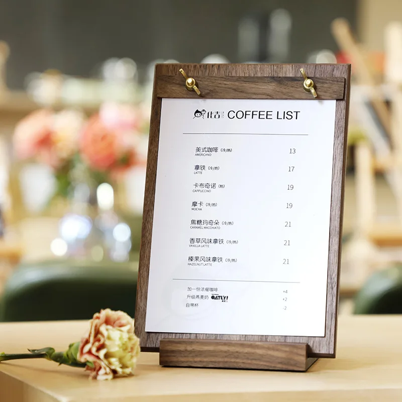 Modern Style Hardboard Office Clipboard Low Profile Menu Board Square/Rectangle Shape for Hotels and Bars Made from Paper