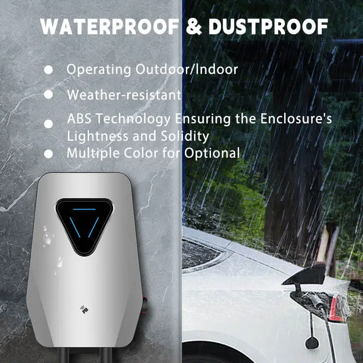 High Quality  Home Use  Fingerprint Priming Unlock Function 16a Three Phase 11kw EV Charging Stations