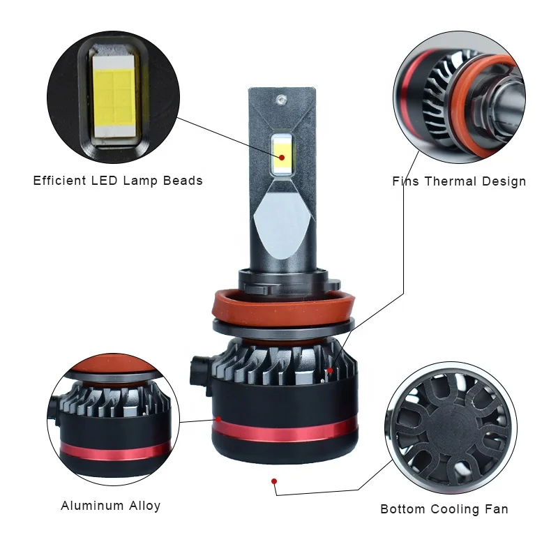 
Conpex High wattage Auto LED Light 9005 Car Led Headlight H11 9006 H1 H7 H3 45W headlight bulb led 