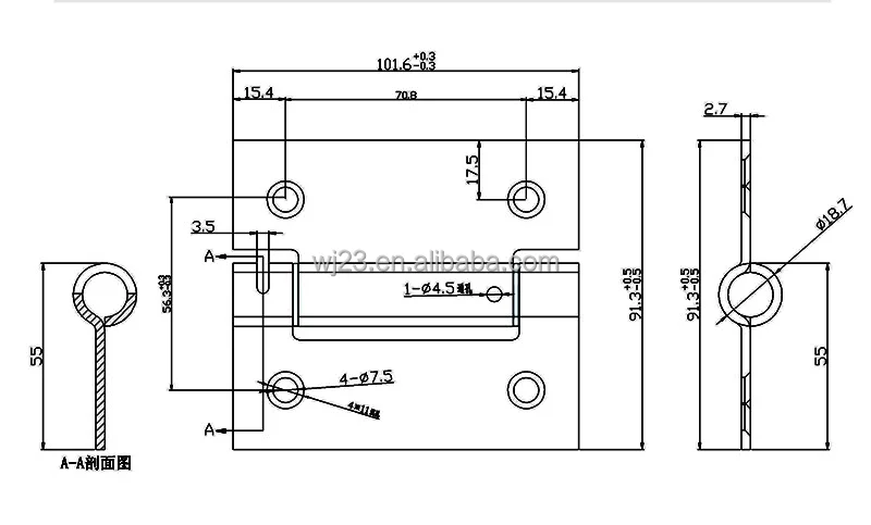 Stainless Steel 4 Inch Spring Door Hinge
