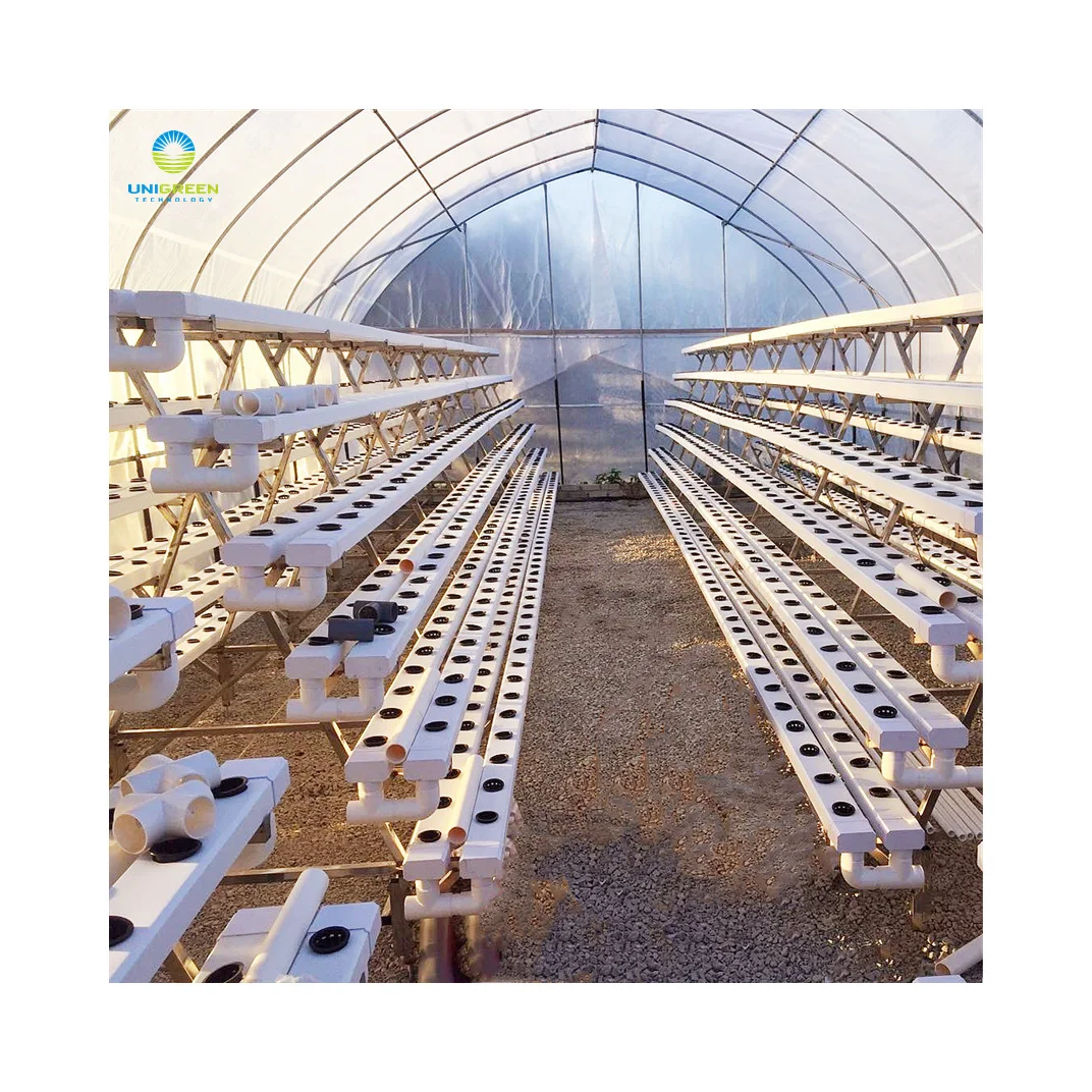 Vertical Nft Hydroponic Growing System Pvc Square Nft Pipe A Type Hydroponic Vertical Leaf Vegetable Nft Channel For Greenhouse