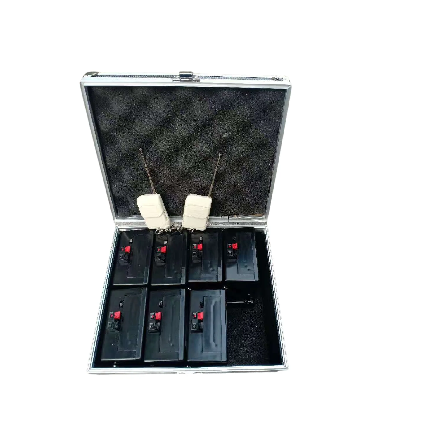 8 Cues Special Effect Stage Fountain Cold Flame Fireworks Firing System for Wedding Black Party Wireless