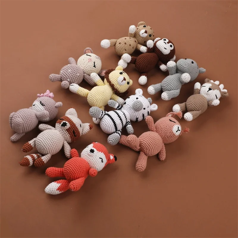 New Designs Baby Crochet Stuffed Animal Cotton Crochet Dolls Hand Made Small Amigurumi Animals crochet toy