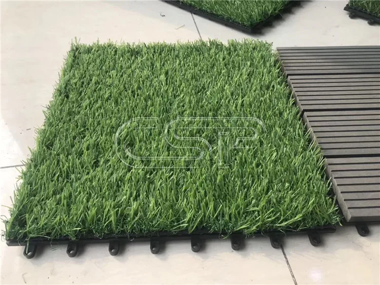 Latest Styles PP Tile Artificial Grass Synthetic Grass for home