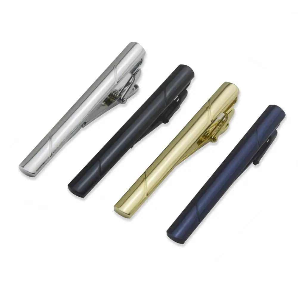 Wholesale blank stainless steel tie bar custom metal tie clips