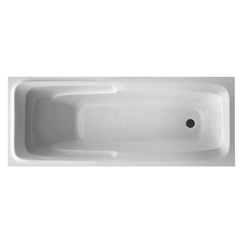 Hot Selling Modern Square Acrylic Bath Tub 1-Person Solid Surface Corner Soaking Drop-In Factory Direct with Drainer
