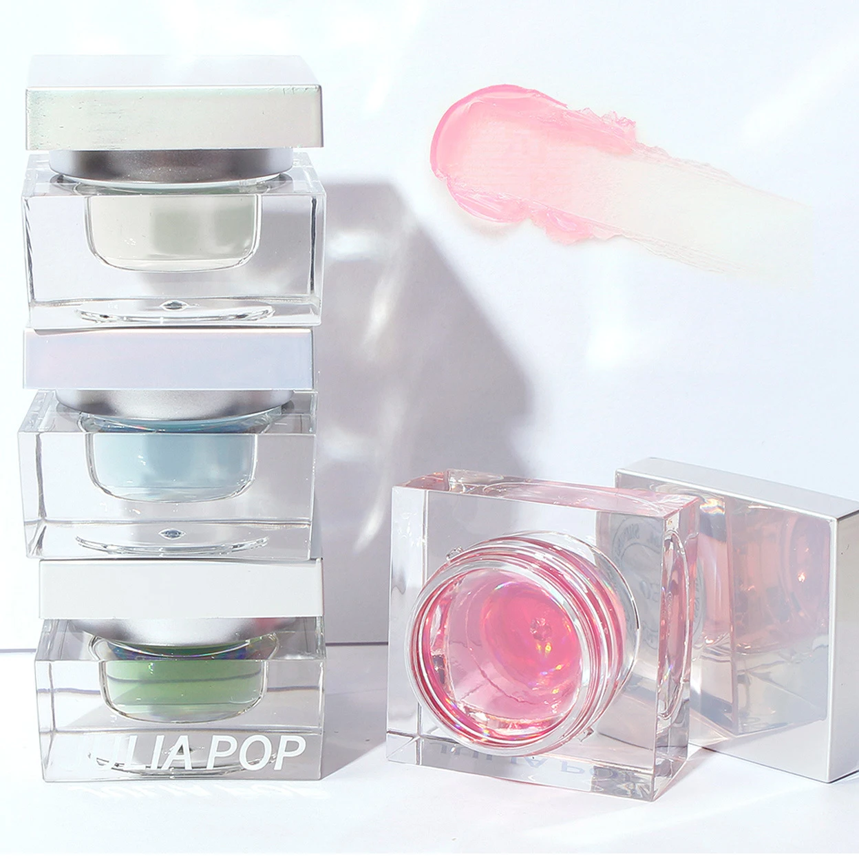 New Multipurpose Blush Cream Private Label In stock Temperature Change Blush Lip Gloss Natural Pink Lip Balm