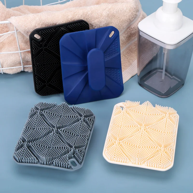 Factory Shampoo Hair Shower Washing Dry Skin Massage Silicone Body Brush Bath Brushes Sponges Scrubbers