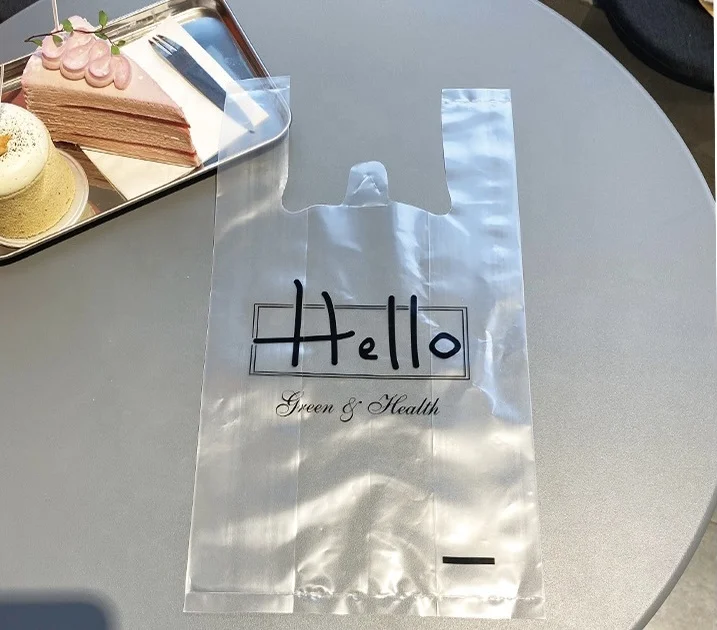 cheaper composable tshirt bag biodegradable plastic carrier bag