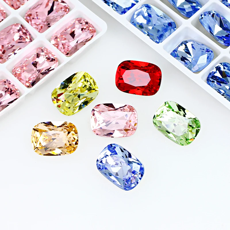 DZ-3128 Wholesale Fancy K9 Shaped Stone Pointback Crystal Beads for Decoration