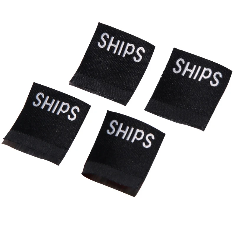 High Quality Customized Private Tshirts Soft Ribbon Fabric Printed Logo Sewing Garment Clothing Neck Label Tags