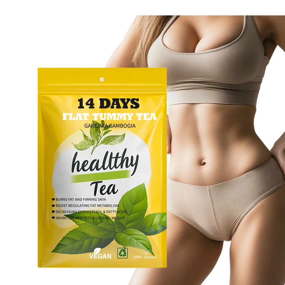 Organic 14-Day Flat Tummy Detox Tea Private Label Sennal Leaf Teatox Natural Herbs for Adults