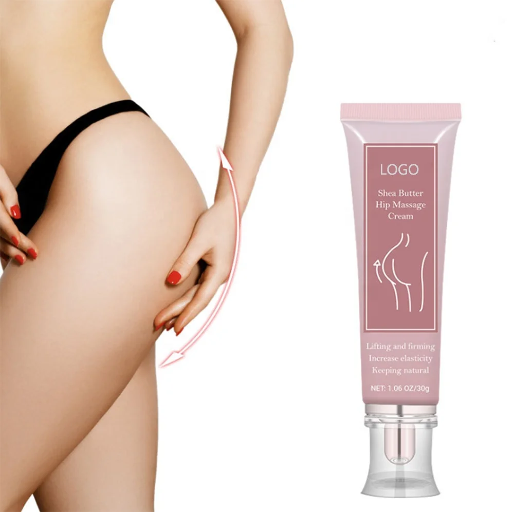 Private Label Natural Original Shea butter Hip Lift Up Firming Massage Cream Women Butt Enhancement Cream