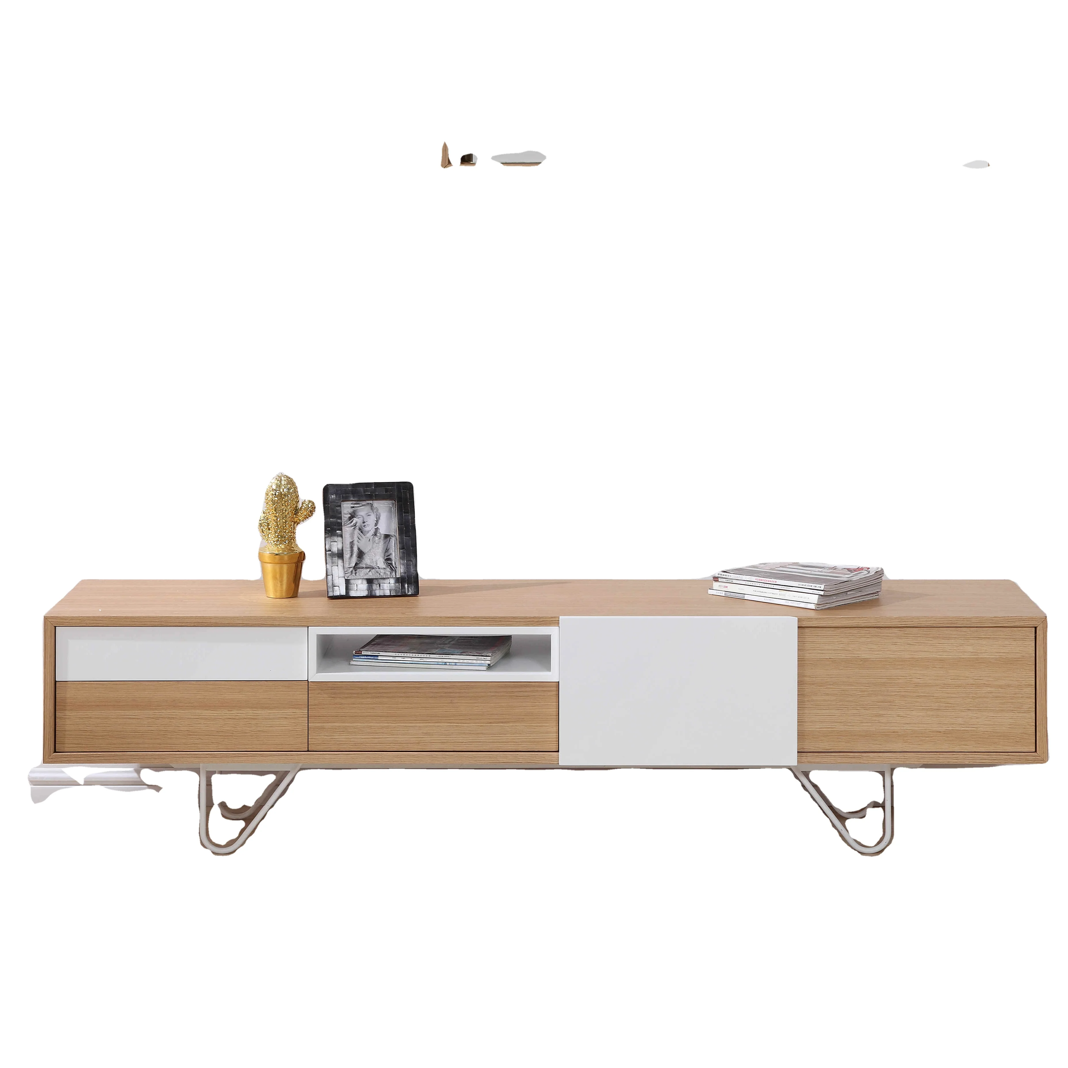 Modern designs for living room furniture wooden Entertainment Unit with drawers tv cabinet tv stand