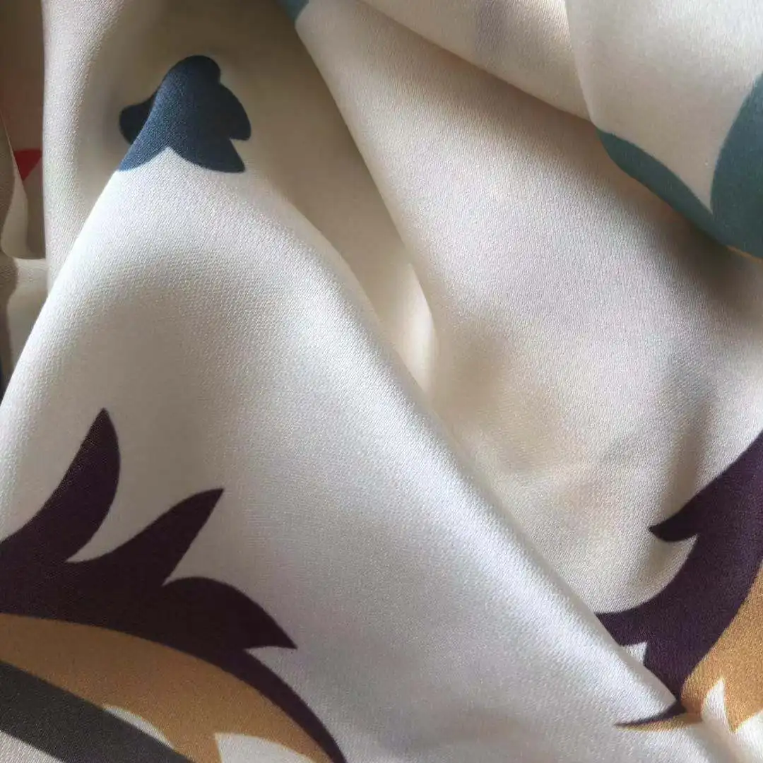 PFP Korean silk satin PFP/white korean  silk satin for sublimation print/85GSM polyester silk like satin for dress&scarf