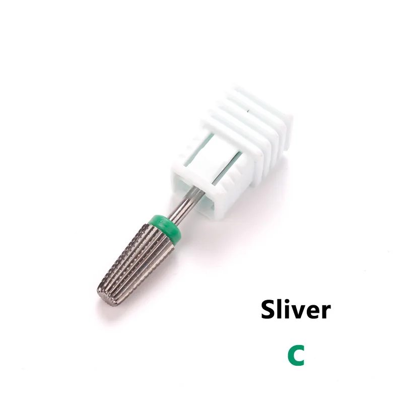 Stainless Steel Manicure Gold Tungsten Alloy Carbide Nail Drill Bit Foot Cuticle Clean  Burr Electric Nail Bits