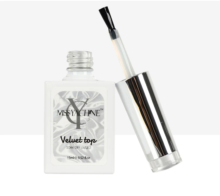 Strong adhesion cheap wholesale gel top coat non-stain velvet top coat gel