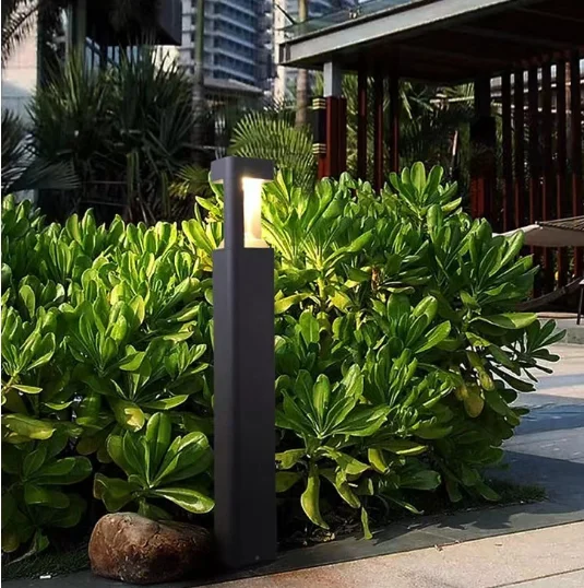 110V 220V Modern IP65 Waterproof Pillar Bollard Lights Outdoor Garden LED Lawn Light For Landscape Pathway