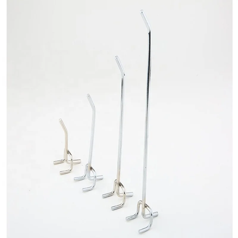 High quality Wholesale price various style supermarket display metal hanging pegboard hook
