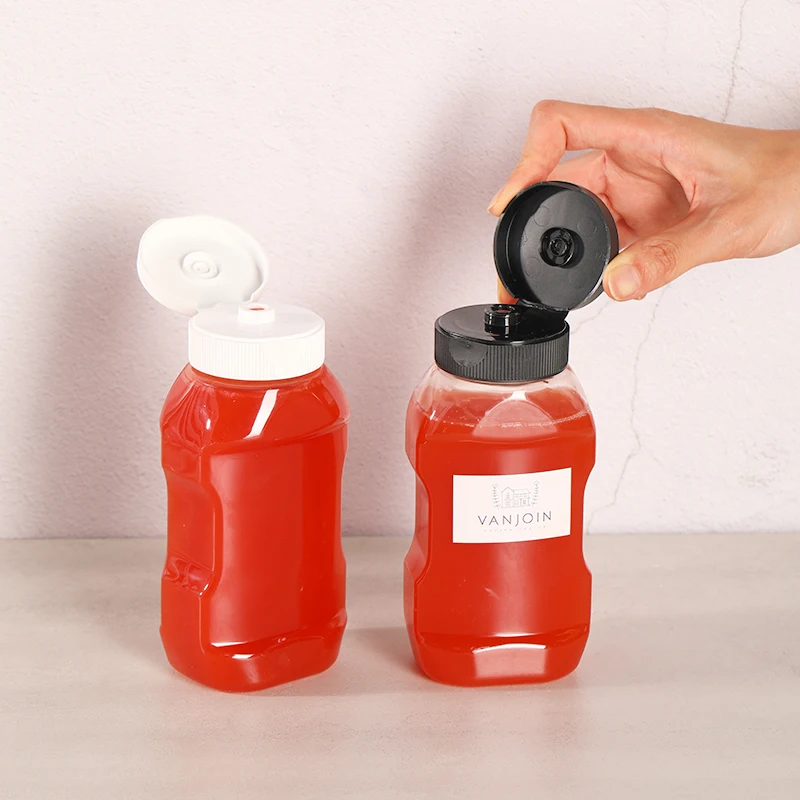 Sauce Ketchup Squeeze Bottles for Sauces Paint Oil Condiments 250ML Tomato Hot Sauce Packaging Plastic Bottle