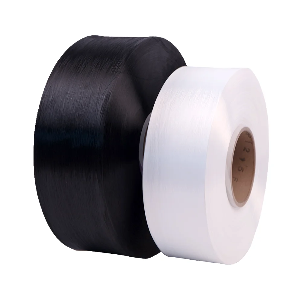 
dope dyed black color 100 nylon 6 poy yarn 91D 24F SD for texturing 