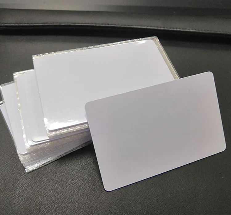 CR80 Size PVC Plastic White Writable Blank 125KHz T5577 rfid card