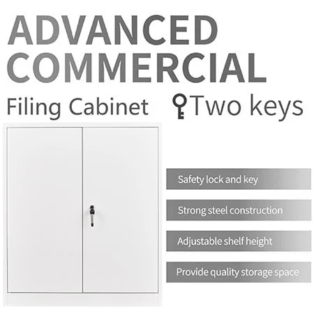 Metal File Cabinet 2 Door Steel Storage steel office file cabinet with 2 Adjustable Shelves