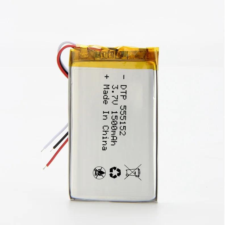 555152 3.7V lithium polymer battery lipo