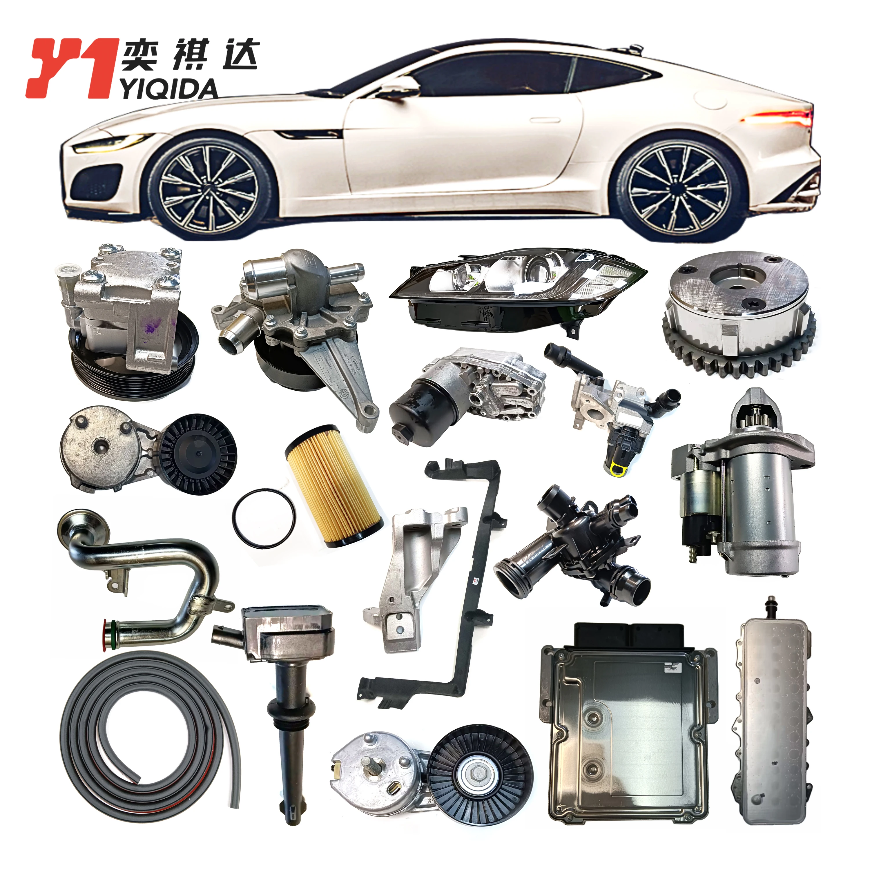 YIQIDA European Car Engine Transmission Suspension Brake Electrical Steering Cooling Parts For Jaguar F- PACE E-PACE I-PACE XE