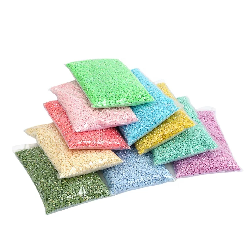 Meiyin Meilin 2mm 4mm 6mm 8mm 10mm FlatBack Pearl Half Round Beads abs Flat back loose pearls jewelry Decoration