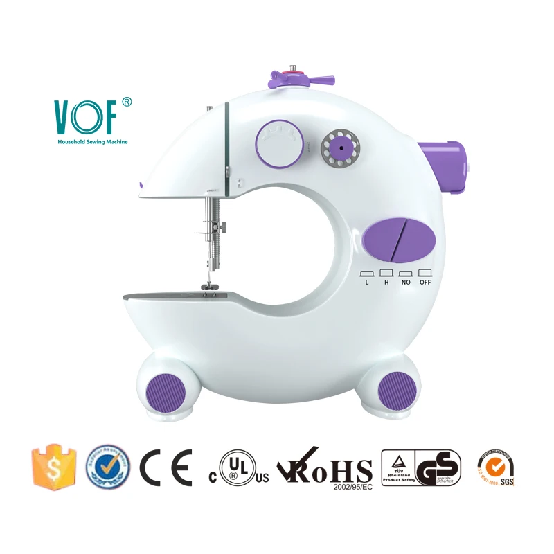 VOF 2024 mini sewing machine cartoon series FHSM-212 electric mini domestic home education toy sewing machine