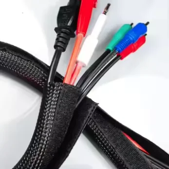 hot selling heat resistant flame resistant  Flexible PET Expandable Braided Mesh Tube For Wire Harness