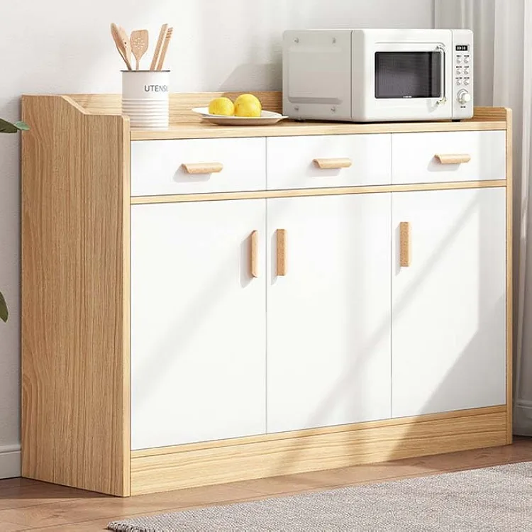 High Quality Modern High Gloss Buffet Sideboard Display Cabinets Wood Color Kitchen Cabinets Sideboards Buffet Cabinets