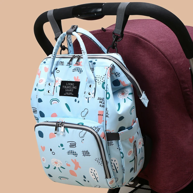 Custom new Usb luxury foldable travel women cute portable organizer mommy nappy baby care wet bags backpack maternity diaper bag