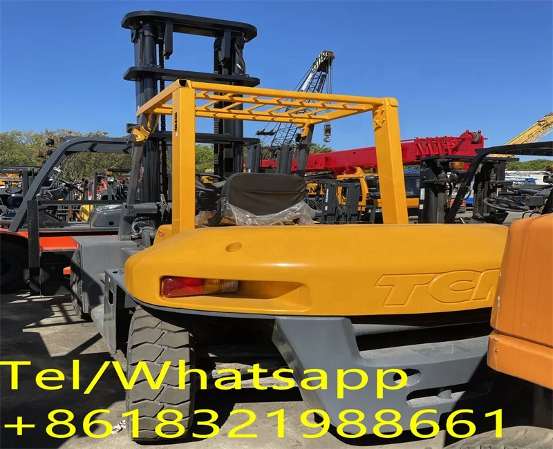 Оригинальный Подержанный вилочный погрузчик TCM FD70 7ton с боковым подъемником