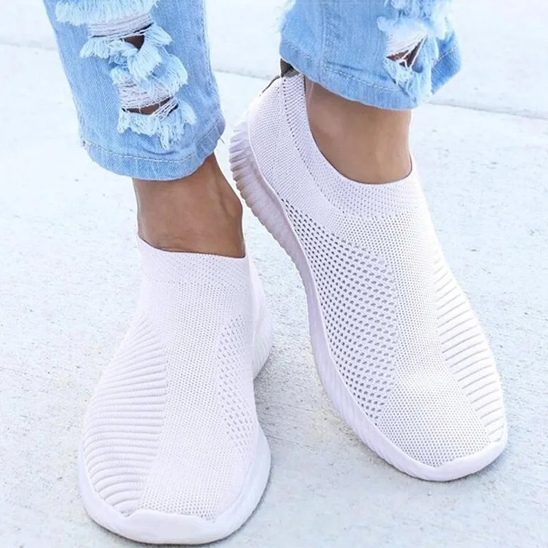 Breathable Women Shoes Spring Summer Slip On Flat Female Shoes Plus Size Loafers Flats Dropshipping