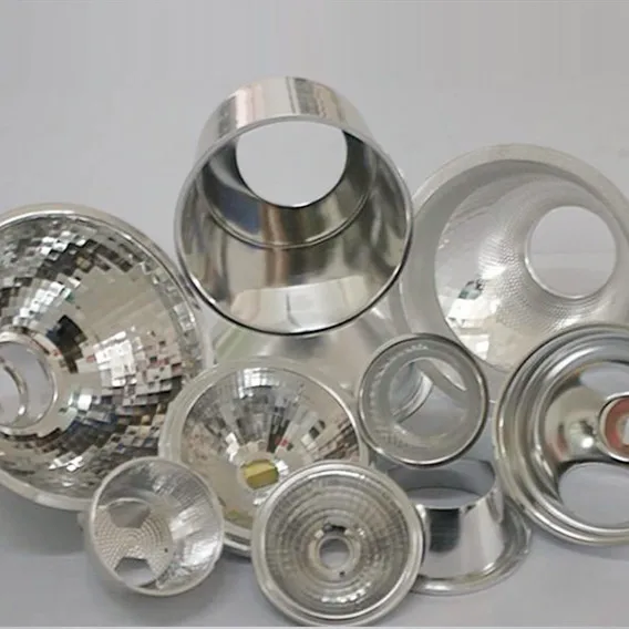 Precision CNC Spinning machine for aluminum lamp reflector Sheet Metal Cones lamp shade