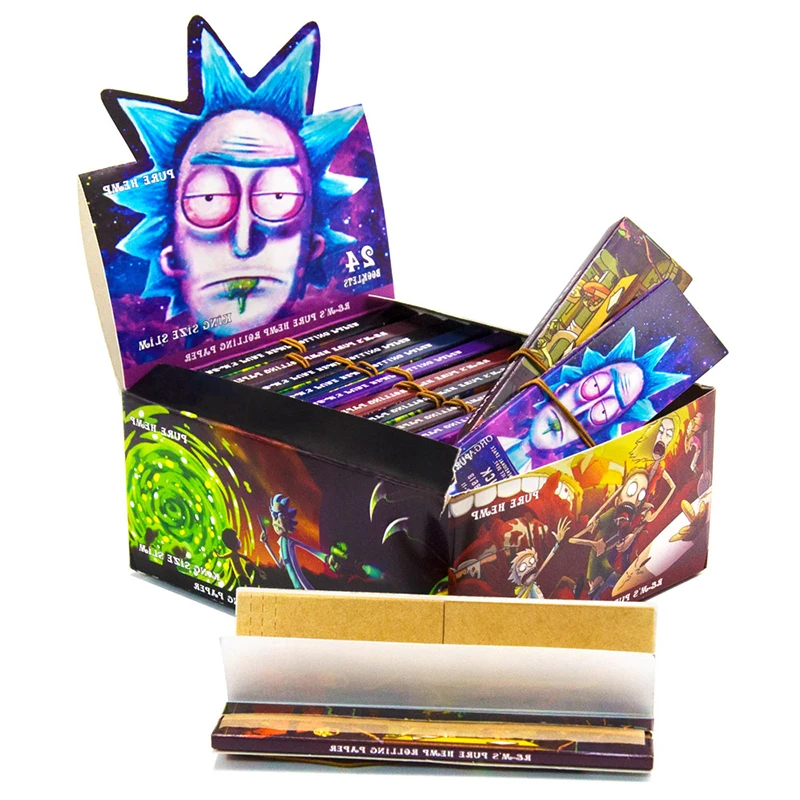 A Wholesale Custom Gold Pink Rolling King Size Paper Box Smoking