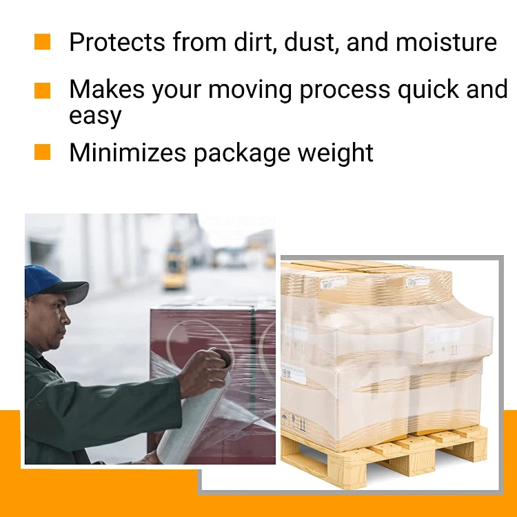 Plastic Wrap Ldpe 42 Micron Mini Roll Wrap Biodegradable Pe 3 Layers Extrusion 250Mm Hand Stretch Film Wrap To Protect Suitcases