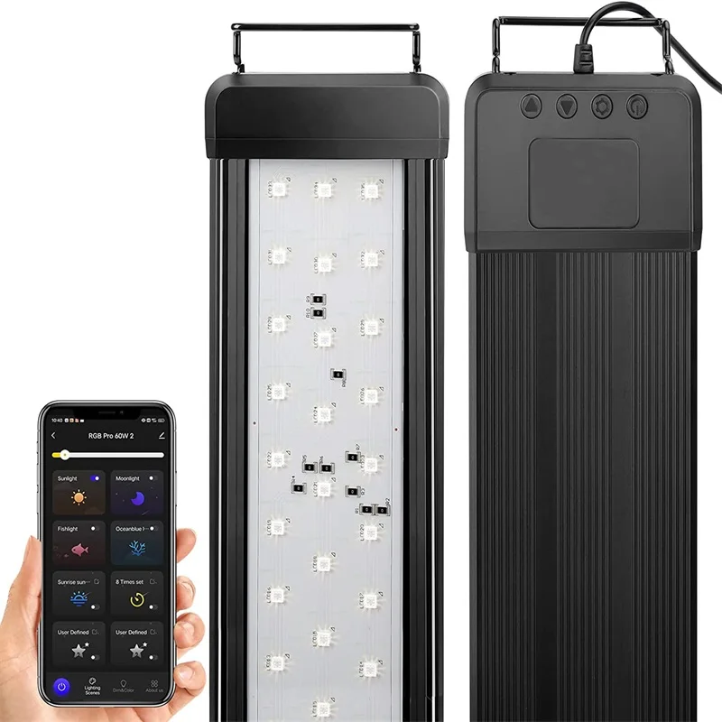 Zaohetian WRGB Series Aquarium Plant Grow LED Light full spectrum LED Aquarium Light for Aquatic Plants