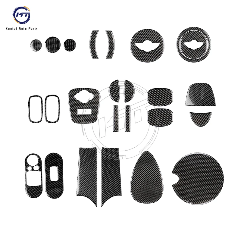 Real carbon fiber decoration fuel tank cap cover sticker for BMW Mini JCW Cooper Countryman Clubman R60