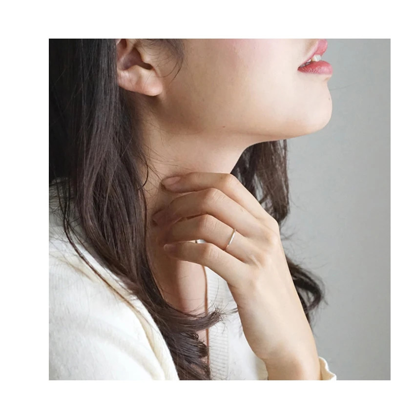 
Hot sale slim simple design various types silver jewelry rings 