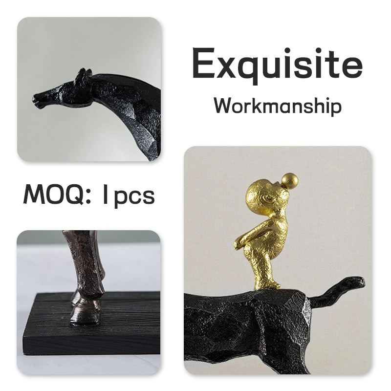 Abstract character ornaments home accessories light luxury resin furnishings decorative artworks